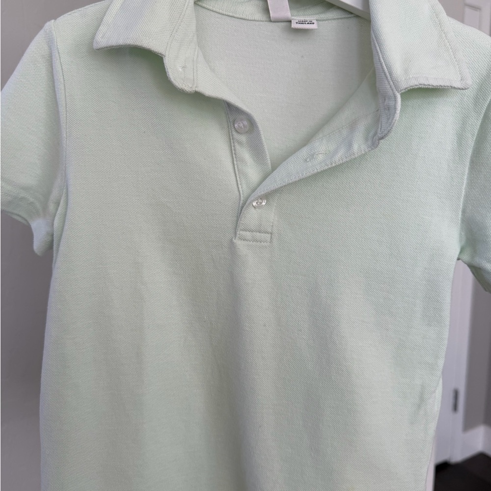 Janie and Jack Light Green Kids Polo Shirt